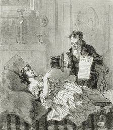 Faubourg de Cologne, 1856. Creator: Félicien Rops