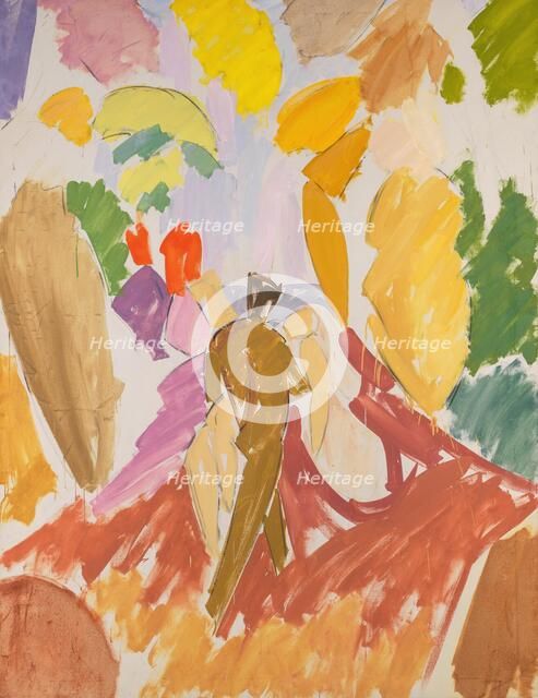 Faun and Nymph, 1940-1941. Creator: Edvard Weie.