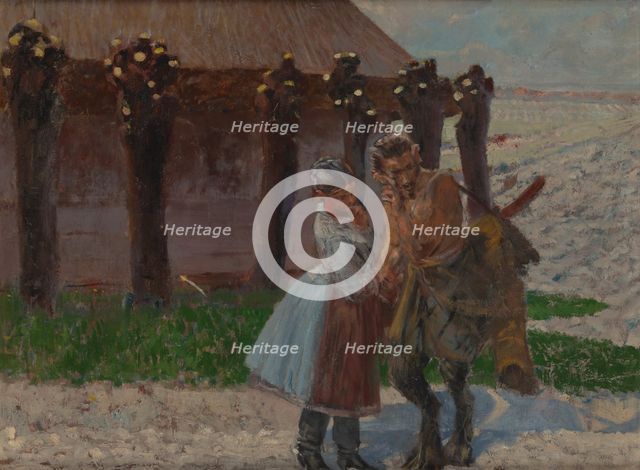 Faun's Courtship - obverse, between 1897-1898. Creator: Jacek Malczewski.