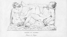 Fauno E Satiro (Faune et Satyre) c1850