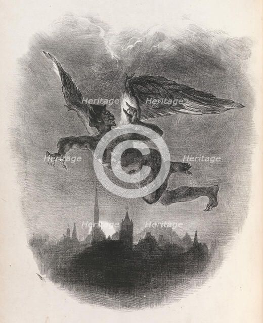 Faust, 1828., 1828. Creator: Eugene Delacroix.