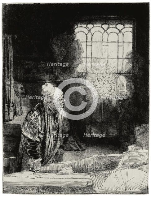 Faust, ca 1652. Artist: Rembrandt van Rhijn (1606-1669)