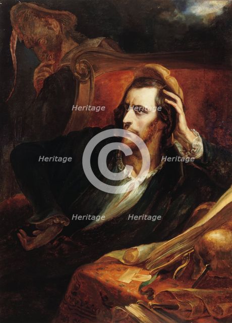 Faust dans son cabinet, c.1848. Creator: Ary Scheffer.