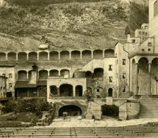 Faust Town in the Felsenreitschule, Salzburg, Austria, c1935. Creator: Unknown