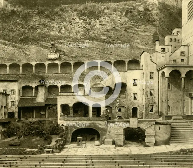'Faust Town' in the Felsenreitschule, Salzburg, Austria, c1935.  Creator: Unknown.