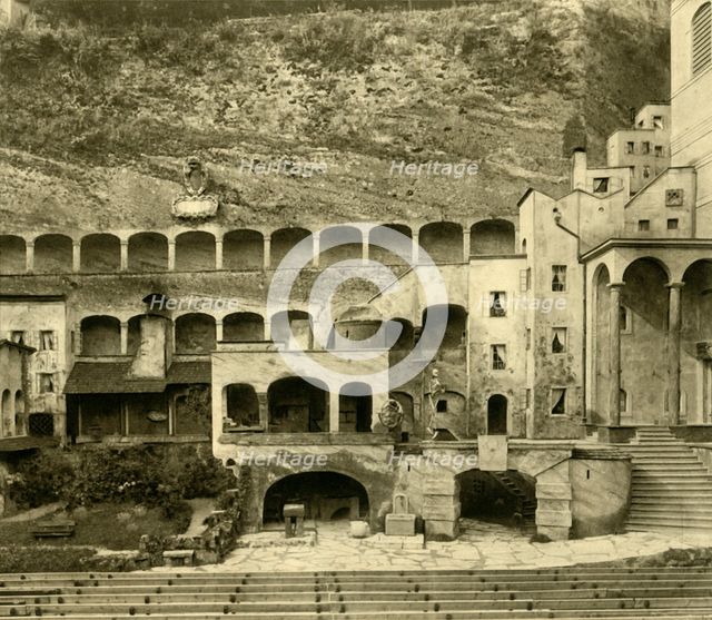 'Faust Town' in the Felsenreitschule, Salzburg, Austria, c1935.  Creator: Unknown.
