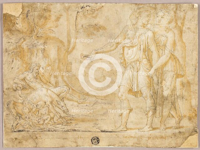 Faustulus and Merentia Discover Romulus and Remus, n.d.