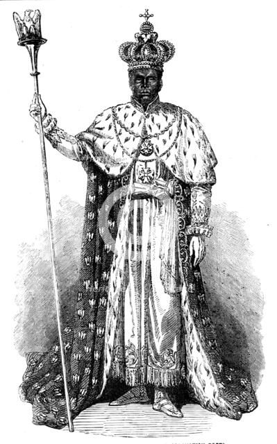 Faustin, Emperor of Hayti, in his Coronation Robes, 1856.  Creator: Unknown.