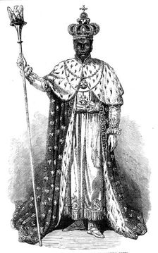 Faustin, Emperor of Hayti, in his Coronation Robes, 1856. Creator: Unknown