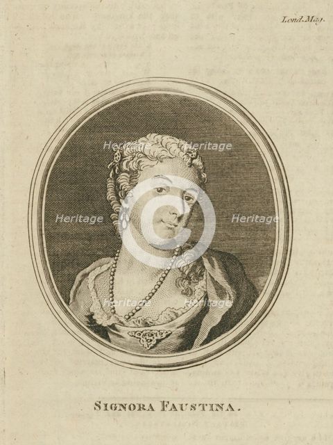 Faustina Hasse, born Bordoni (1697-1781), 1777.