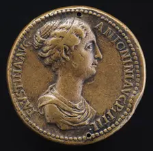 Faustina Junior, died A.D. 176, Wife of Marcus Aurelius [obverse]. Creator: Giovanni da Cavino