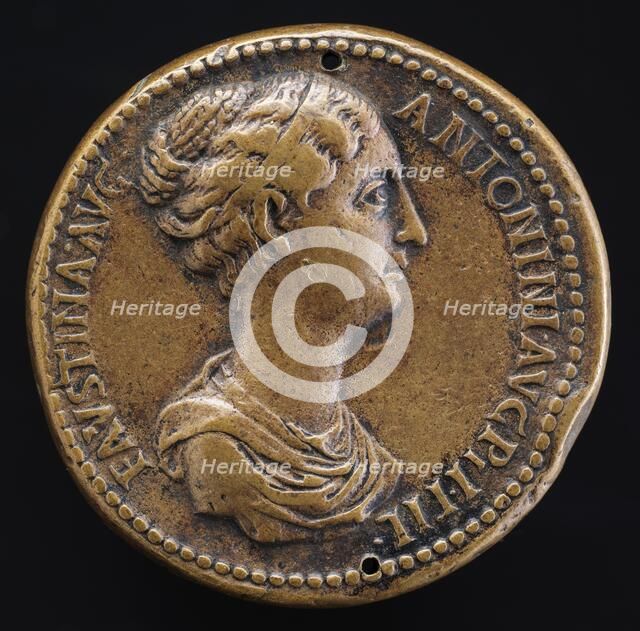 Faustina Junior, died A.D. 176, Wife of Marcus Aurelius [obverse]. Creator: Giovanni da Cavino.