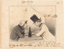 Faut de la prudence père Balivot, vot petite a seize ans..., 1842. Creator: Honore Daumier