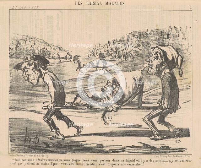Faut pas vous désoler comme ca ..., 19th century. Creator: Honore Daumier.