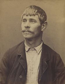 Fauvel. Louis. 27 ans, né le 14/4/67 à écouché (Orne). Tourneur. Anarchiste. 2/7/94., 1894. Creator: Alphonse Bertillon