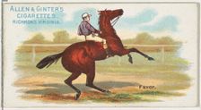 Favor, from The World's Racers series (N32) for Allen & Ginter Cigarettes, 1888. Creator: Allen & Ginter