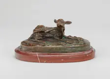 Fawn Scratching, 1820s. Creator: Antoine-Louis Barye