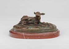 Fawn Scratching, 1820s. Creator: Antoine-Louis Barye