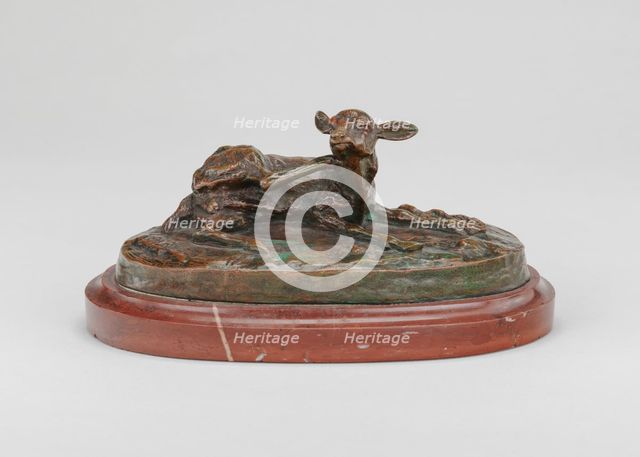 Fawn Scratching, 1820s. Creator: Antoine-Louis Barye.