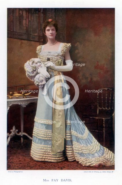 Fay Davis, American stage actress, 1901.Artist: Ellis & Walery