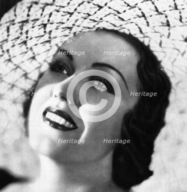 Fay Wray, Canadian-born American film actress, 1934-1935. Artist: Unknown