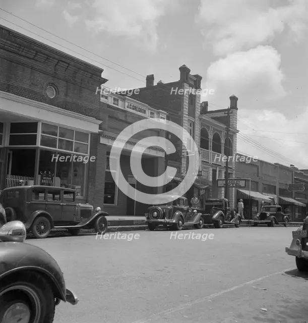 Fayetteville Street in Siler City, North Carolina, 1939. Creator: Dorothea Lange.