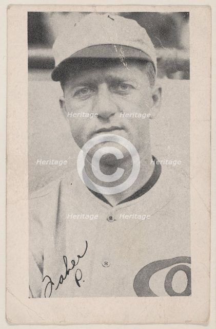 Faber, P., from Baseball strip cards (W575-2), ca. 1921-22. Creator: Unknown.