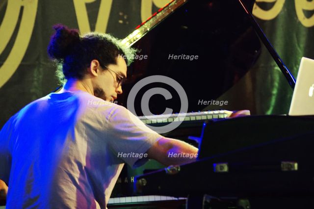 Fabian Almazan, Love Supreme Jazz Festival, Glynde Place, East Sussex, 2015.  Artist: Brian O'Connor.