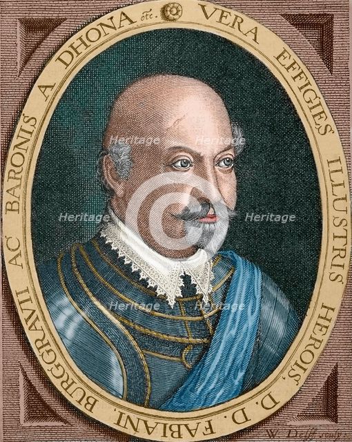 Fabian Dohna (1550-1621), German officer and Burgrave of Dohna, 1885. Creator: Willem Jacobzoon Delff.