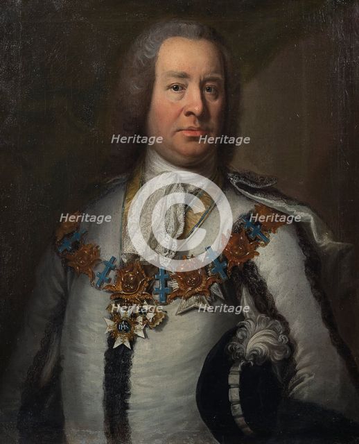 Fabian Wrede of Elimä d.y.1694-1768, early-mid 18th century. Creator: Johan Henrik Scheffel.