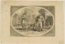 Fable: A Man Bitten by a Dog, n.d. Creator: Thomas Bewick