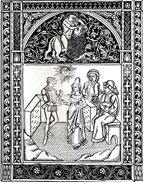 Fable VIII: The Woman Married To A Robber. Aesops Fables, 1485, (1917). Artist: Unknown