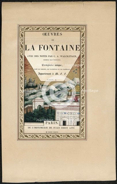 Fables de La Fontaine, 1837-1839. Creator: Imam Bakhsh Lahori (active 1830s-1840s).