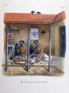 Fabric Painters 1828. Artist: Marlet et Cie