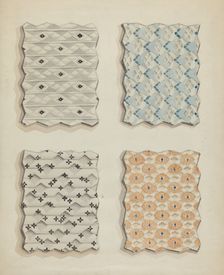 Fabric Swatches, 1935/1942. Creator: Robert Stewart