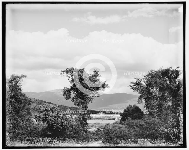 Fabyan House and Mt. Washington, White Mountains, c1900. Creator: Unknown.