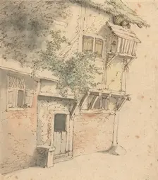 Facade of an overgrown house, 1645-1655. Creator: Adriaen van Ostade