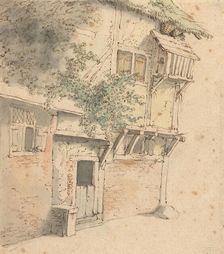 Facade of an overgrown house, 1645-1655. Creator: Adriaen van Ostade