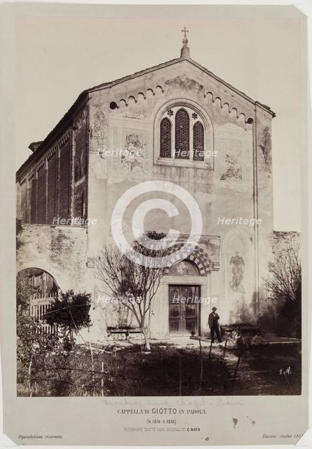Facade of Arena Chapel, Padua, c1865. Creator: Carlo Naya.