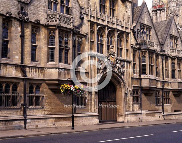 Façade of Brasenose College, Oxford.