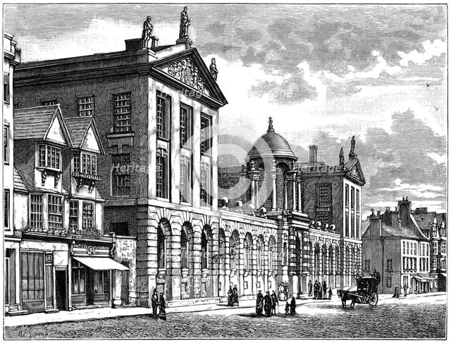 Façade of Queen's College, Oxford University. Artist: Unknown
