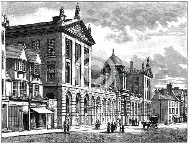 Façade of Queen's College, Oxford University. Artist: Unknown