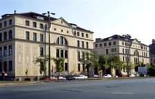 Façade of Ramon Llull school group, designed by the architect Josep Goday Casals