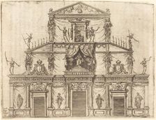 Facade of San Lorenzo, Florence, 1612. Creator: Jacques Callot