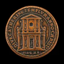 Facade of Santa Caterina dei Funari, Rome [reverse], 1561. Creator: Gian Federigo Bonzagna