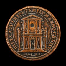 Facade of Santa Caterina dei Funari, Rome [reverse], 1561. Creator: Gian Federigo Bonzagna