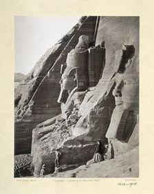 Facade of the Temple of Abu Simbel from the north, Egypt, c1860-1890. Artist: Frank Mason Good