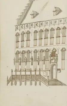 Facade of the town hall in Nijmegen, c.1783-c.1797. Creator: Johannes Huibert Prins