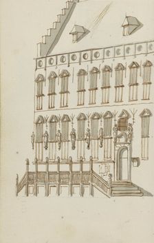 Facade of the town hall in Nijmegen, c.1783-c.1797. Creator: Johannes Huibert Prins