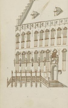 Facade of the town hall in Nijmegen, c.1783-c.1797. Creator: Johannes Huibert Prins